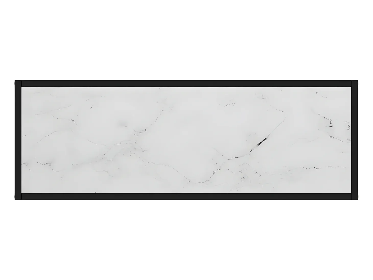 Mesa consola vidrio templado blanco 100x35x75 cm ES256162