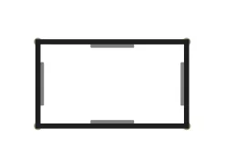 Mesa consola vidrio templado transparente 60x35x75 cm ES623232