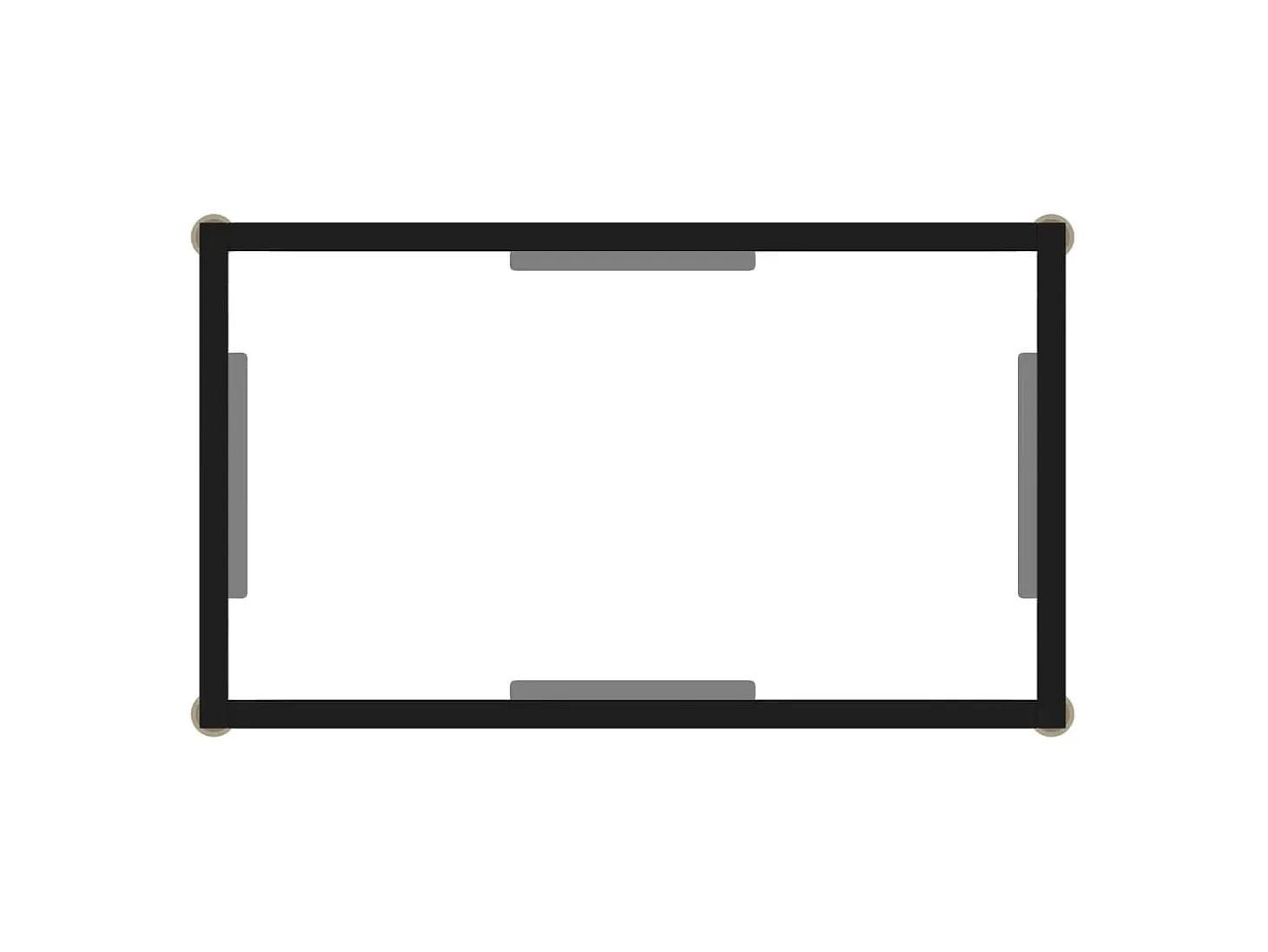 Mesa consola vidrio templado transparente 60x35x75 cm ES623232