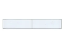 Mesa consola vidrio templado blanco 200x35x75,5 cm ES321928