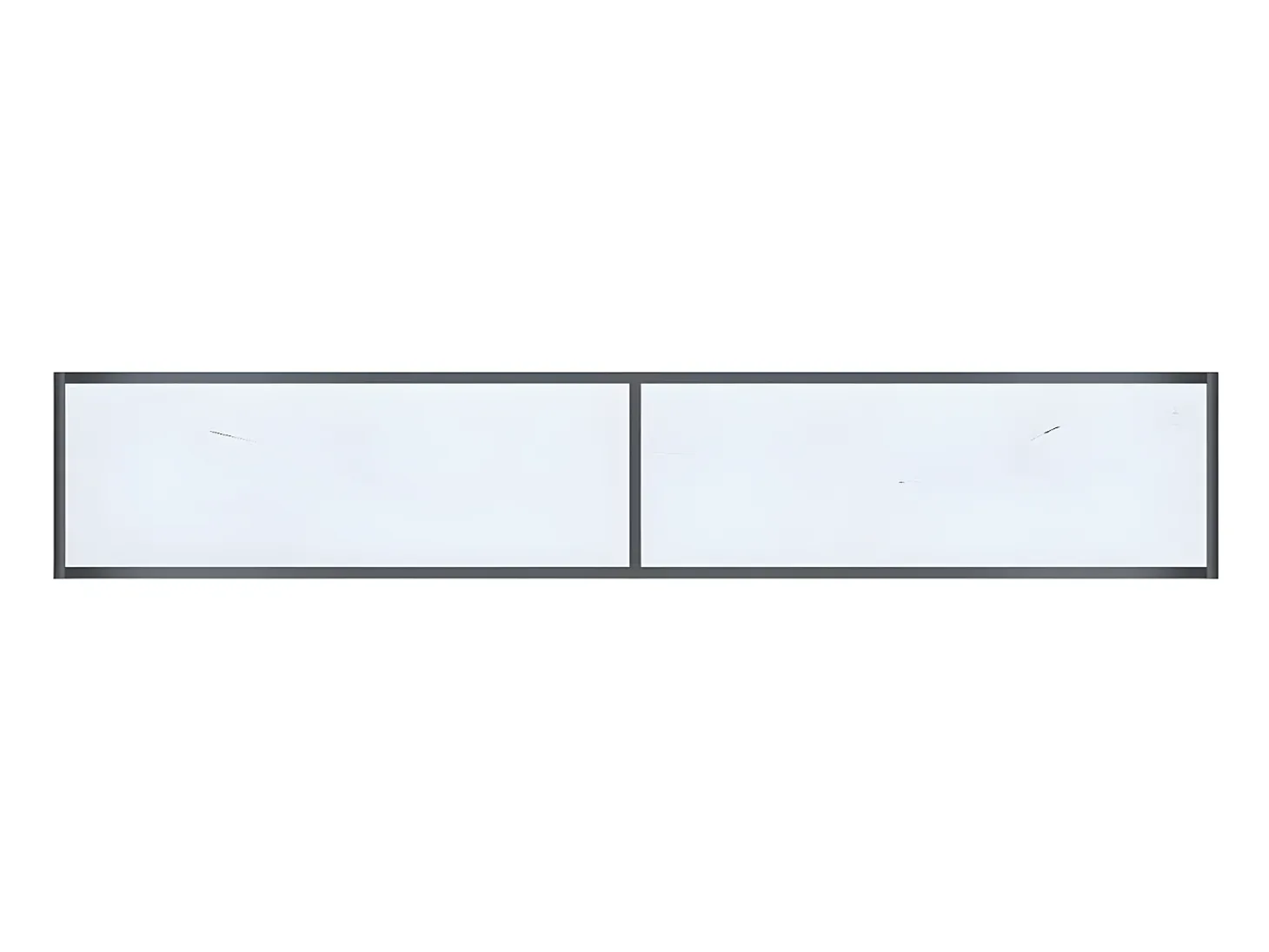 Mesa consola vidrio templado blanco 200x35x75,5 cm ES321928