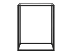 Mesa consola vidrio templado transparente 60x35x75 cm ES607211
