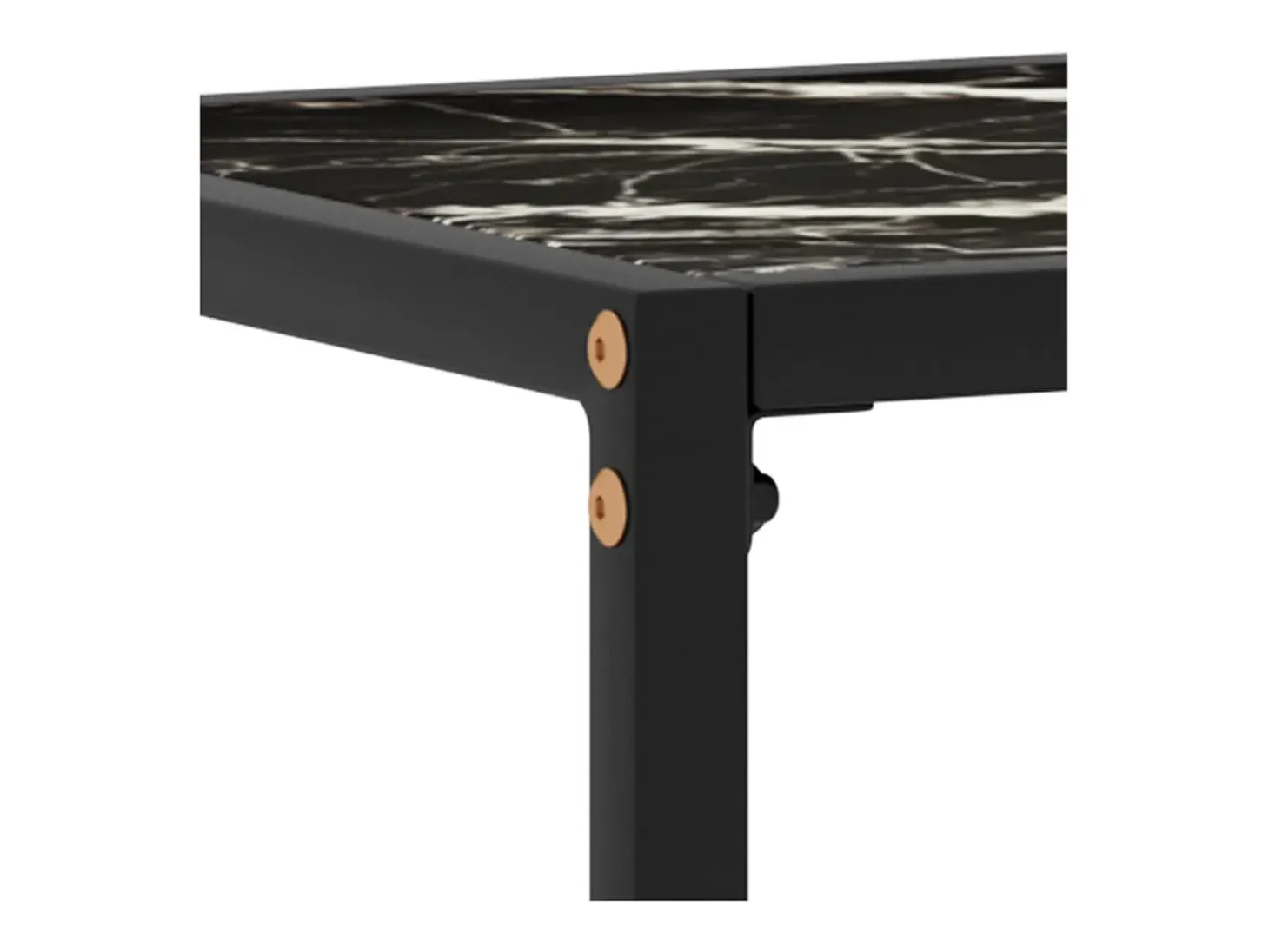 Mesa consola vidrio templado negro 100x35x75 cm ES734912