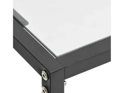 Mesa consola vidrio templado transparente 160x35x75,5 cm