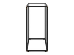 Mesa consola vidrio templado transparente 60x35x75 cm
