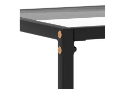 Mesa consola vidrio templado transparente 120x35x75 cm