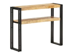 Mesa consola 90x30x75 cm Madera de mango en bruto