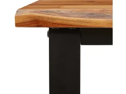 Mesa consola 140x40x80 cm madera maciza de acacia