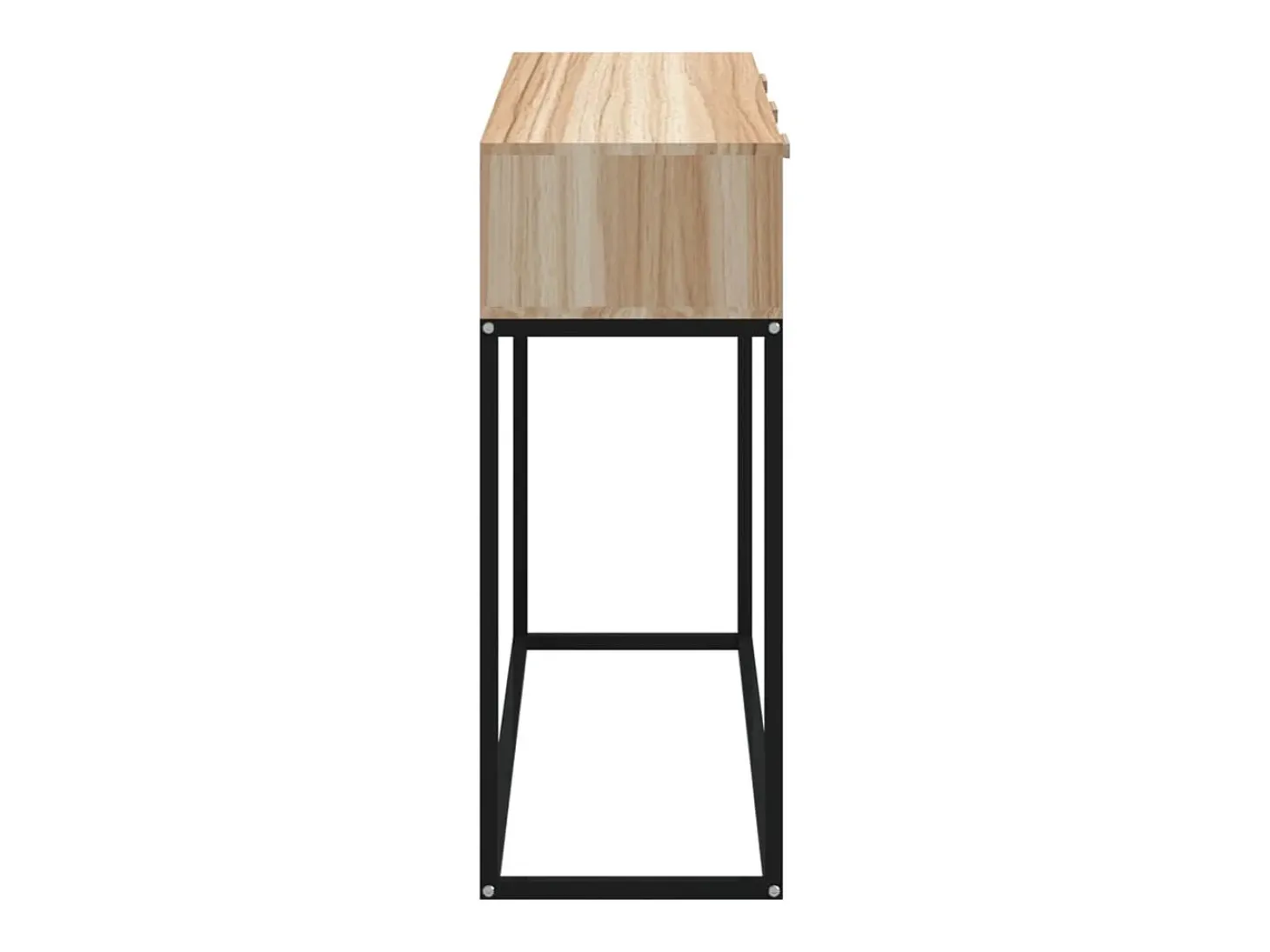 Mesa consola 105x30x75 cm madera contrachapada y hierro