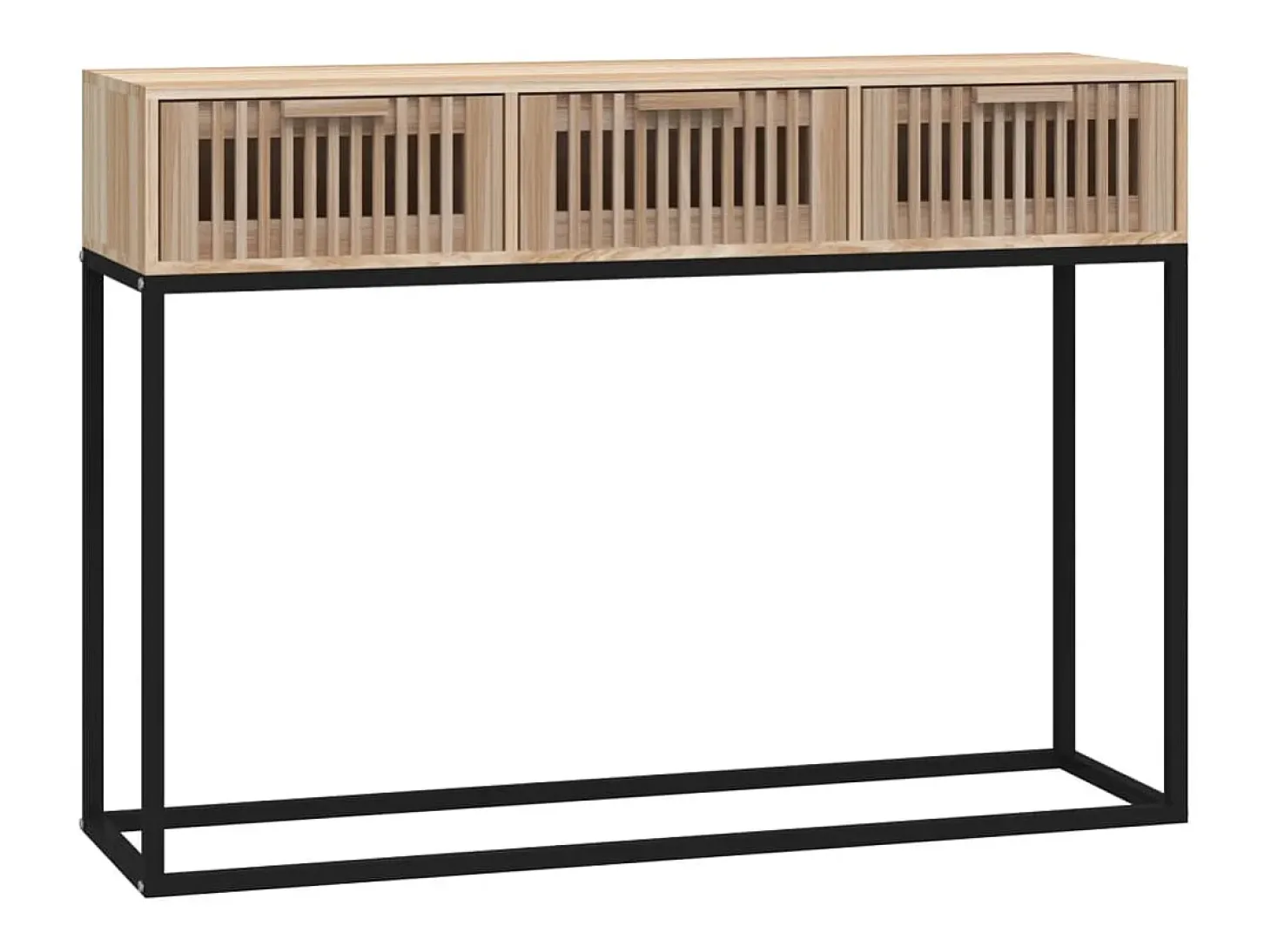 Mesa consola 105x30x75 cm madera contrachapada y hierro