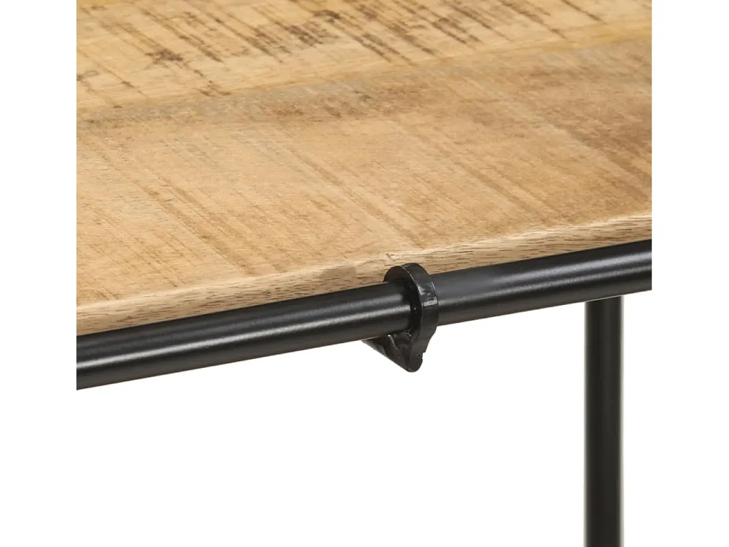 Mesa consola 110x42x76 cm madera maciza de mango en bruto