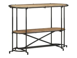 Mesa consola 110x42x76 cm madera maciza de mango en bruto