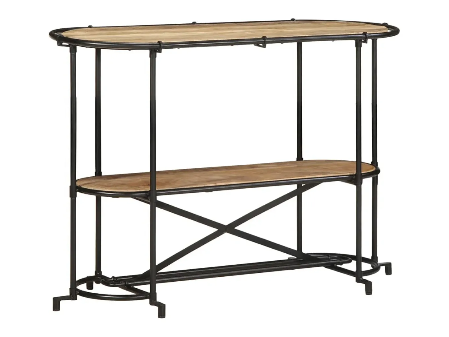 Mesa consola 110x42x76 cm madera maciza de mango en bruto