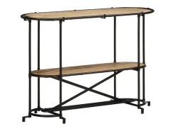 Mesa consola 110x42x76 cm madera maciza de mango en bruto