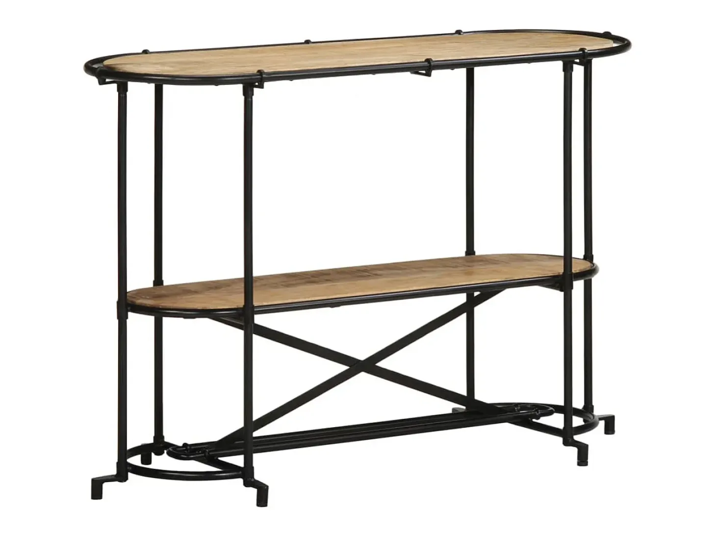 Mesa consola 110x42x76 cm madera maciza de mango en bruto