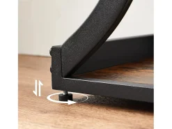 Mesa Consola 120x30x80 cm Negro Vintage Marrón