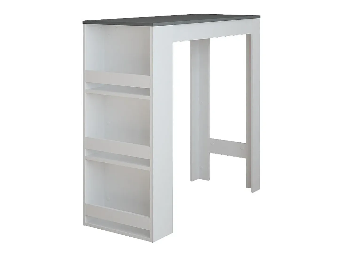 Mesa de bar blanco/antracita 45x110x106 repose