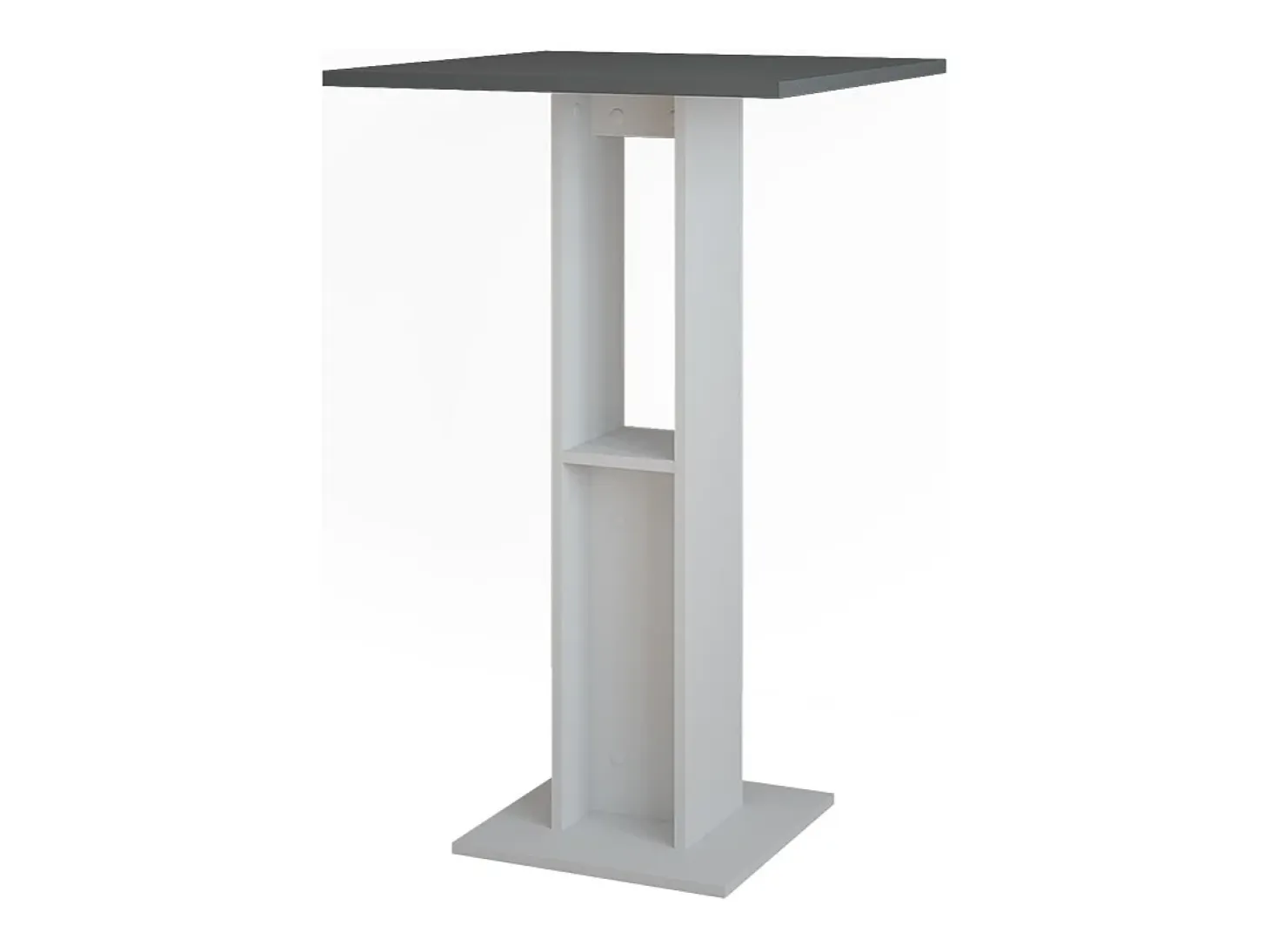 Mesa de bar blanco/antracita 65x65x106 repose