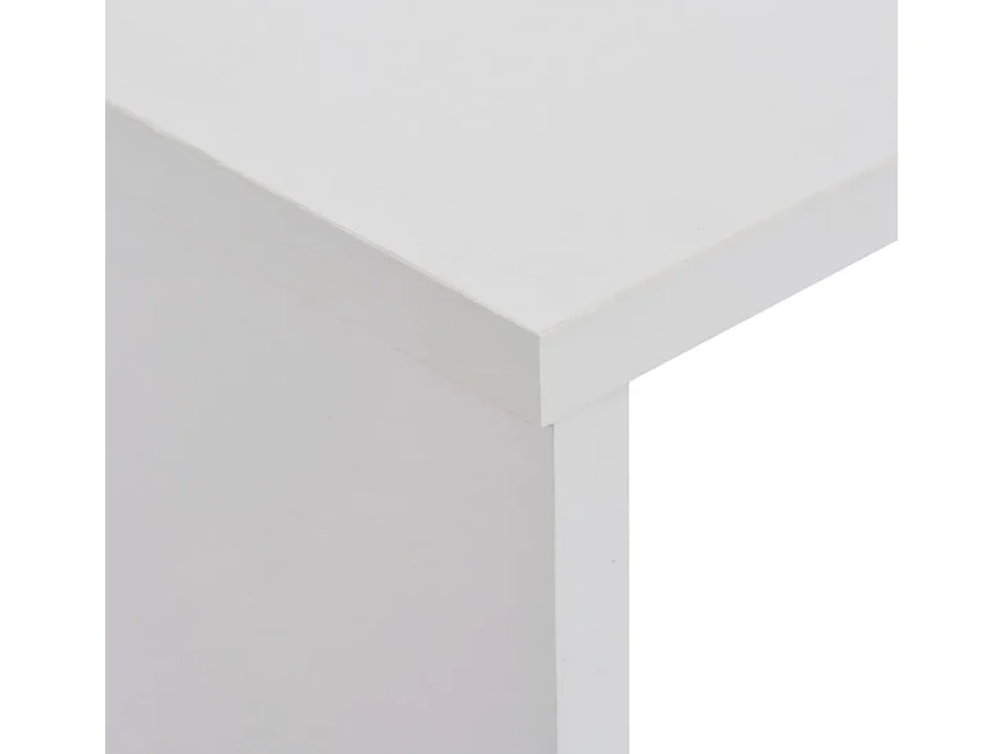Mesa de bar con 2 tableros blanca 130x40x120 cm