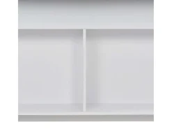 Mesa de bar con 2 tableros blanca 130x40x120 cm