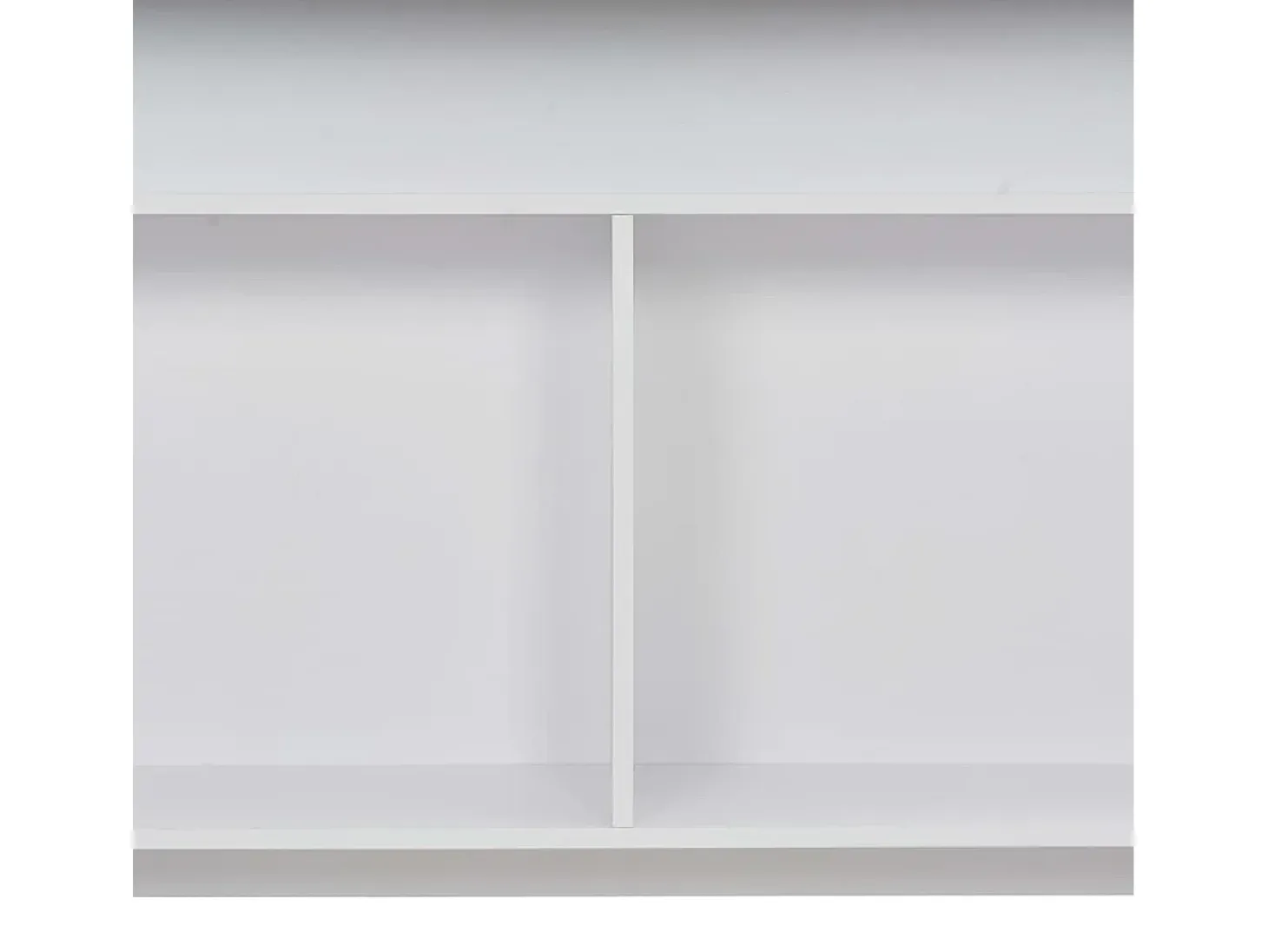 Mesa de bar con 2 tableros blanca 130x40x120 cm