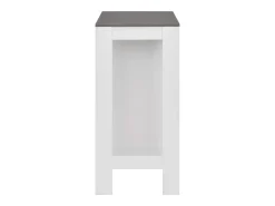 Mesa de bar con estantería blanco 110x50x103 cm