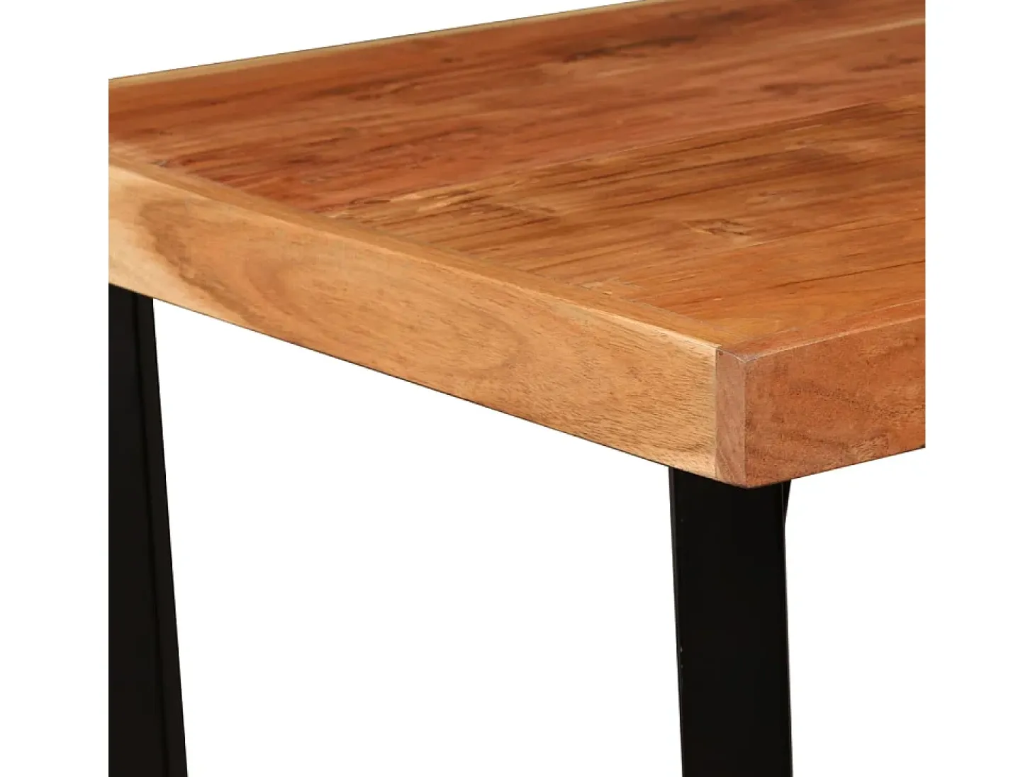 Mesa de bar de madera maciza de acacia 60x60x107 cm ES923744