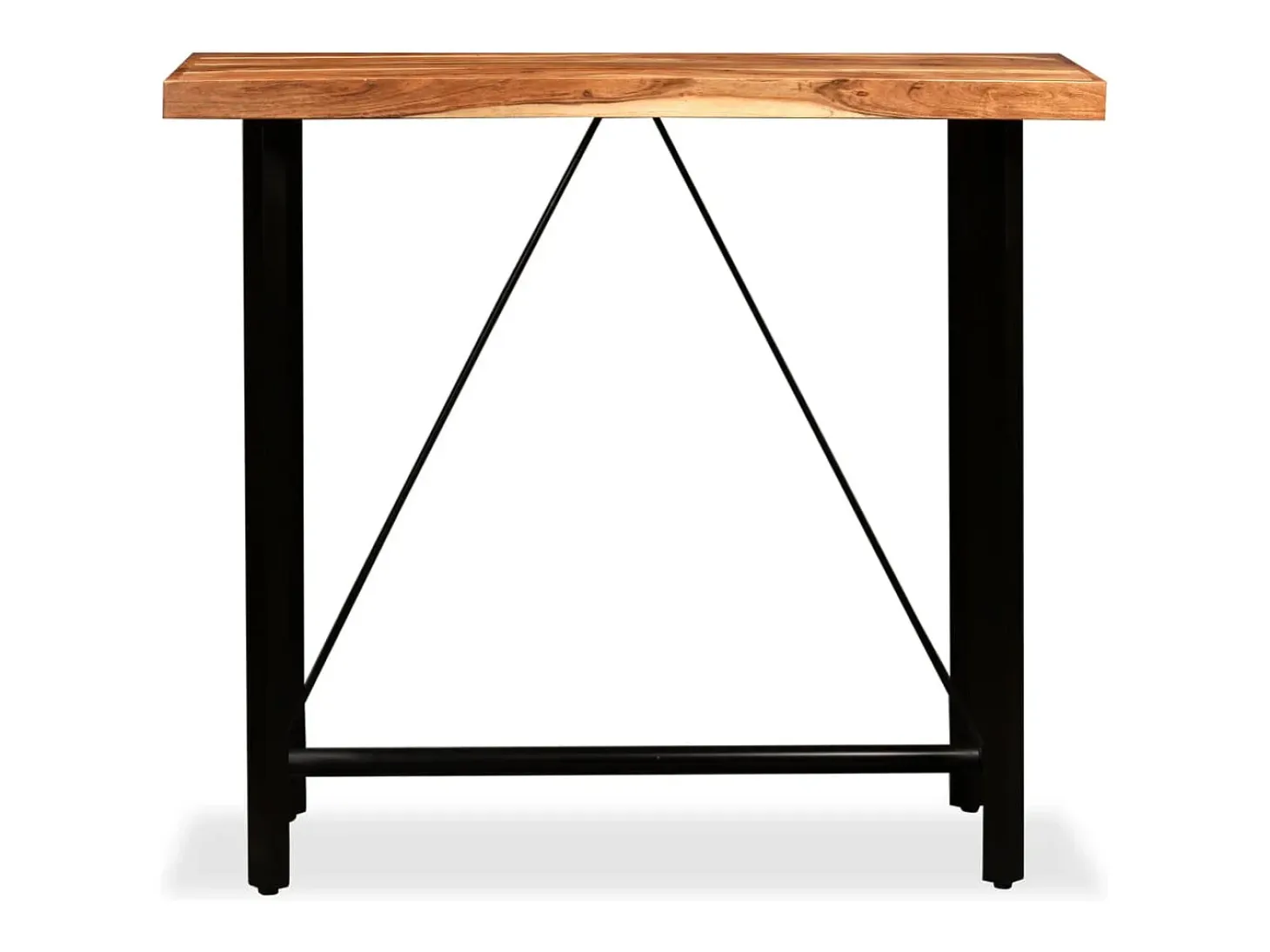 Mesa de bar de madera maciza de acacia 120x60x107 cm ES126659