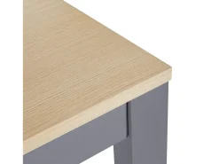 Mesa de bar extensible moderna - 118-180 x 50 x 94,6 cm - con 4 puertas + 6 estantes - MDF - gris
