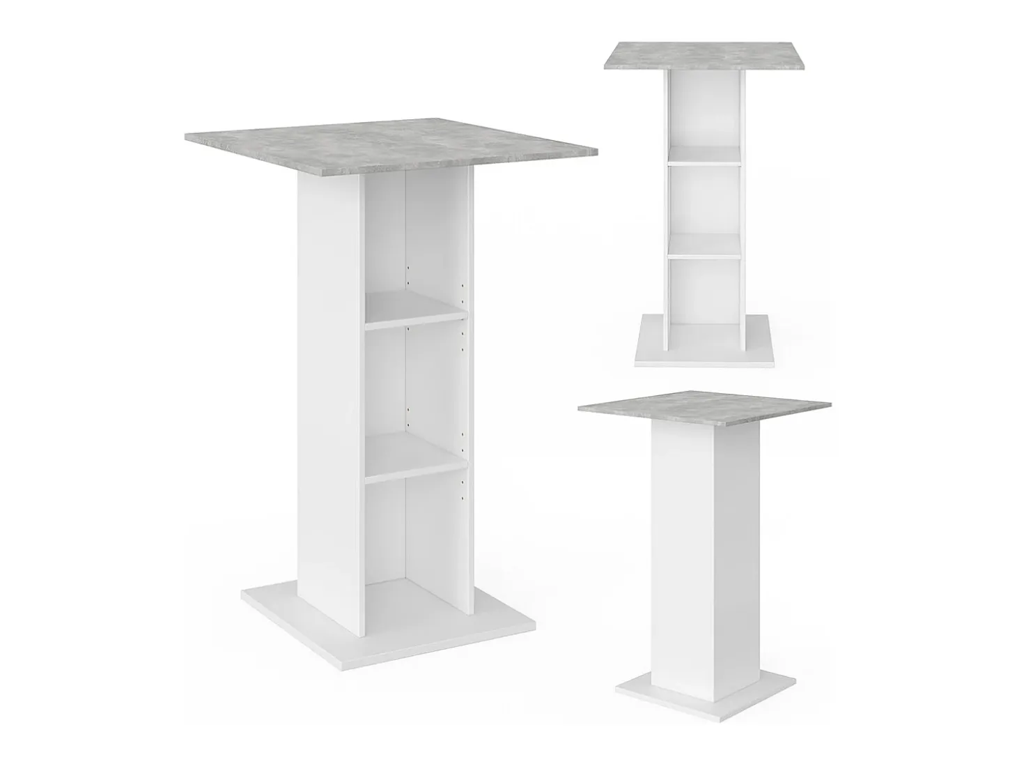 Mesa de bar hormigón 70x70x109 rodeo