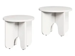 Mesa de Café 2 piezas Blanco 39.5 x 39.5 x 30 cm