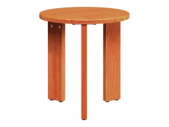 Mesa de Café 3 piezas Marrón cera 47.5 x 47.5 x 27 cm