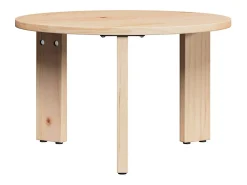 Mesa de Café 3 piezas Natural 47.5 x 47.5 x 27 cm