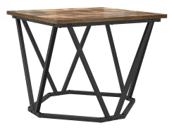 Mesa de Café 3 piezas Roble ahumado 50 x 50 x 40 cm