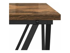 Mesa de Café 3 piezas Roble ahumado 50 x 50 x 40 cm