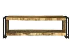Mesa de Café 120 x 50 x 38 cm Madera maciza de mango rugosa