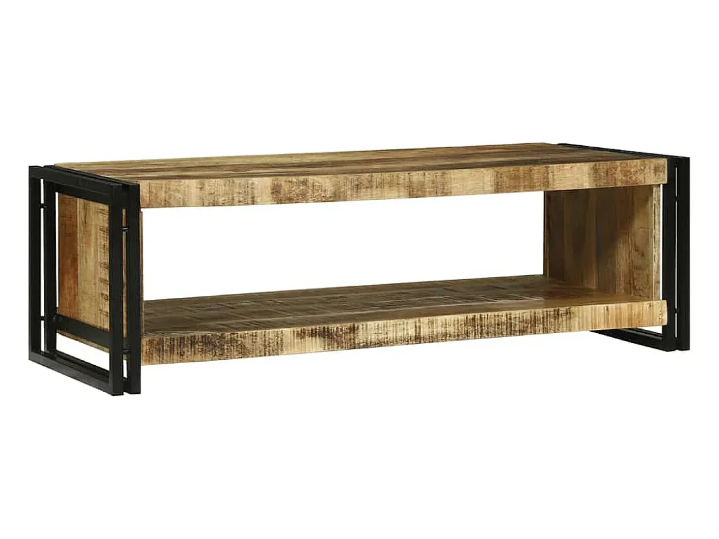 Mesa de Café 120 x 50 x 38 cm Madera maciza de mango rugosa