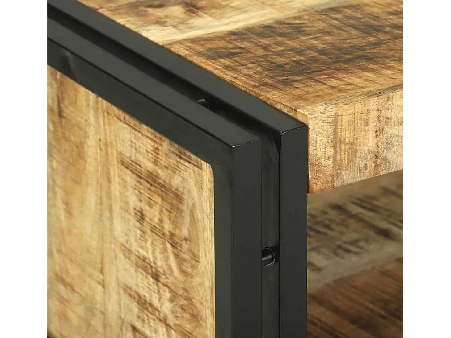 Mesa de Café 120 x 50 x 38 cm Madera maciza de mango rugosa