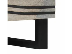 Mesa de Café Beige y Negro 80 x 50 x 40 cm