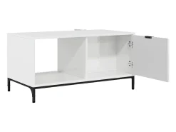 Mesa de Café brillante 90 x 49 x 46 cm Madera contrachapada