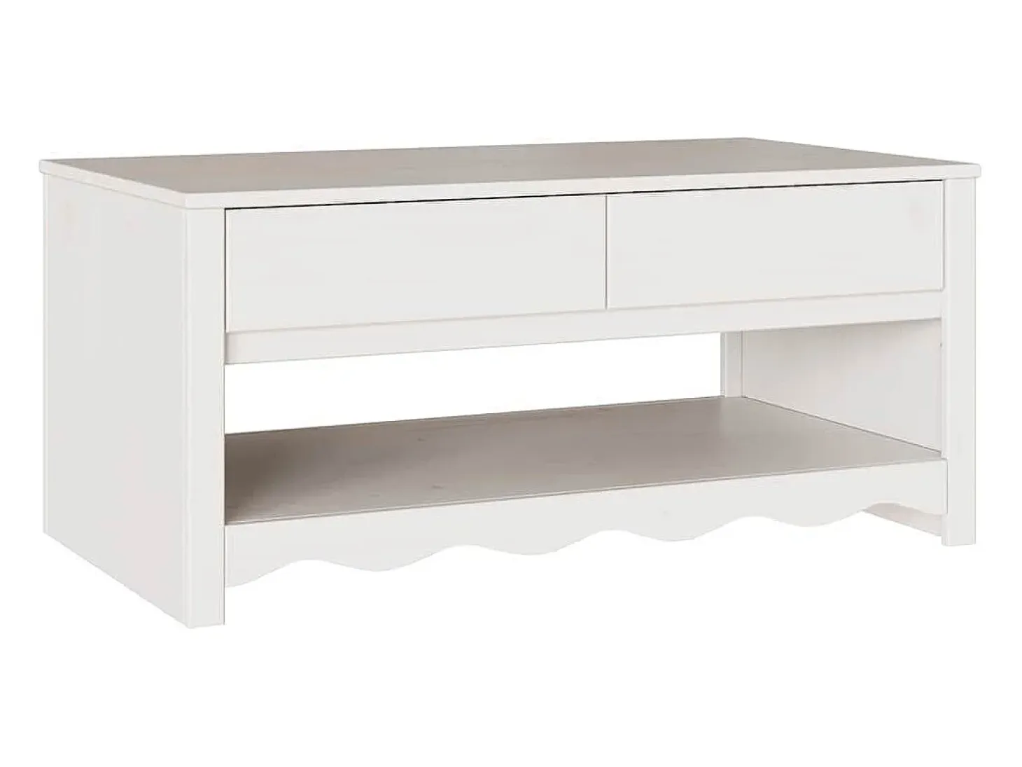 Mesa de Café Drammen 99 x 55 x 45 cm Madera maciza de pino