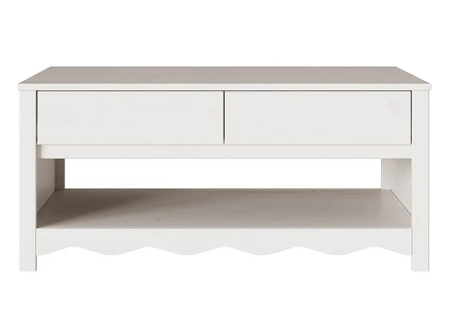 Mesa de Café Drammen 99 x 55 x 45 cm Madera maciza de pino