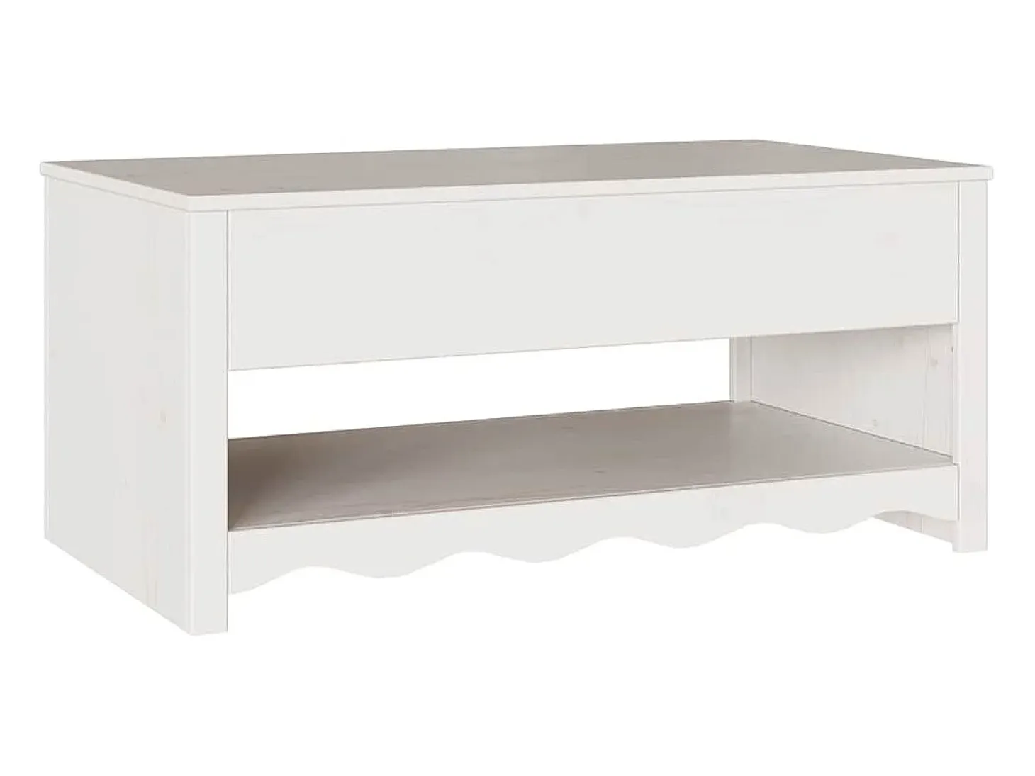 Mesa de Café Drammen 99 x 55 x 45 cm Madera maciza de pino