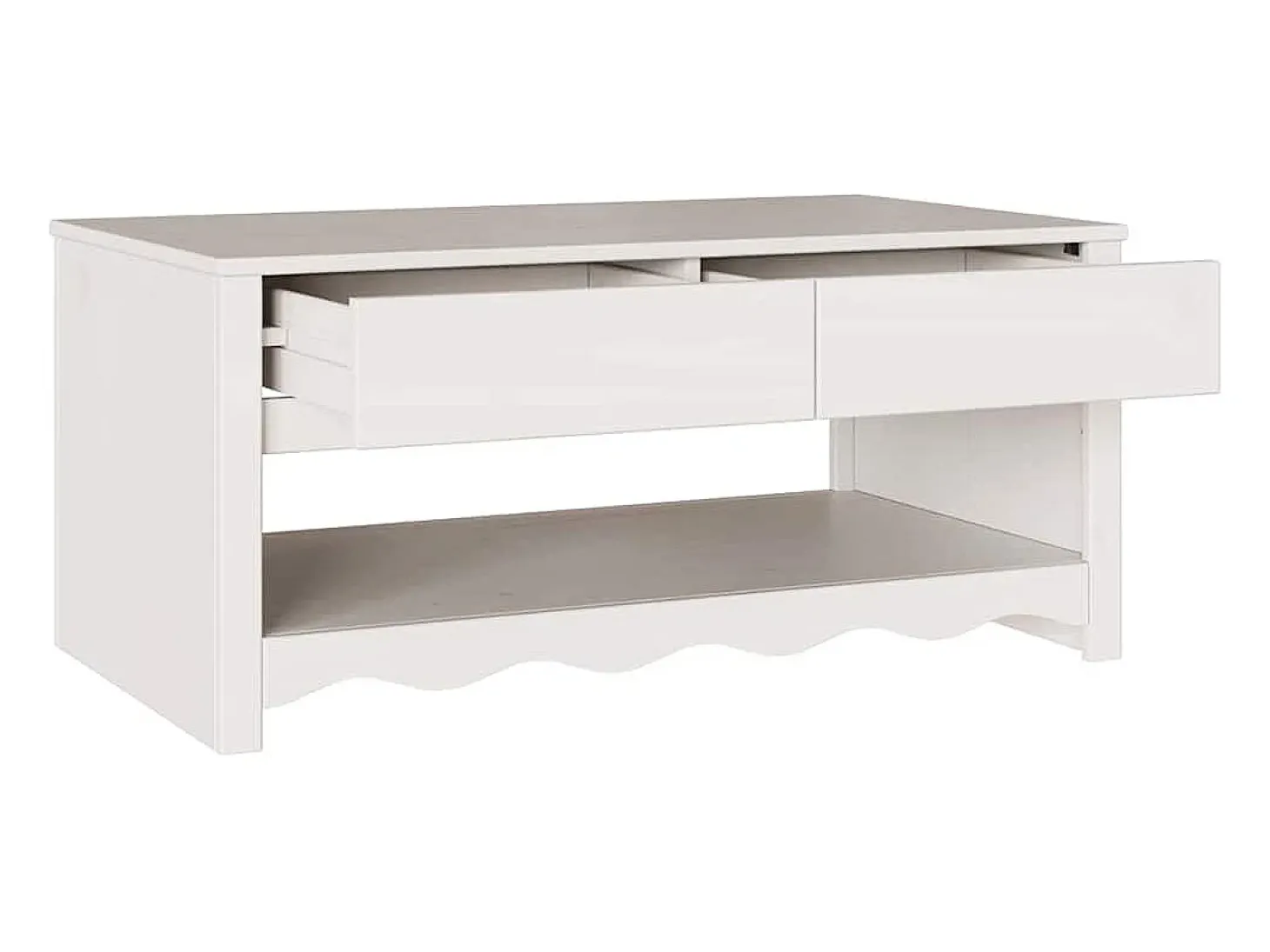 Mesa de Café Drammen 99 x 55 x 45 cm Madera maciza de pino