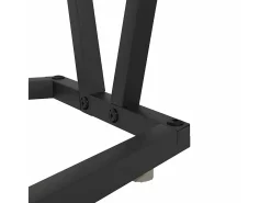 Mesa de Café Gris 80 x 40 x 40.5 cm Madera engineered y metal