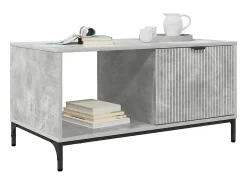 Mesa de Café Gris hormigón 90 x 49 x 46 cm Madera contrachapada