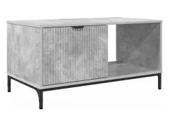 Mesa de Café Gris hormigón 90 x 49 x 46 cm Madera contrachapada