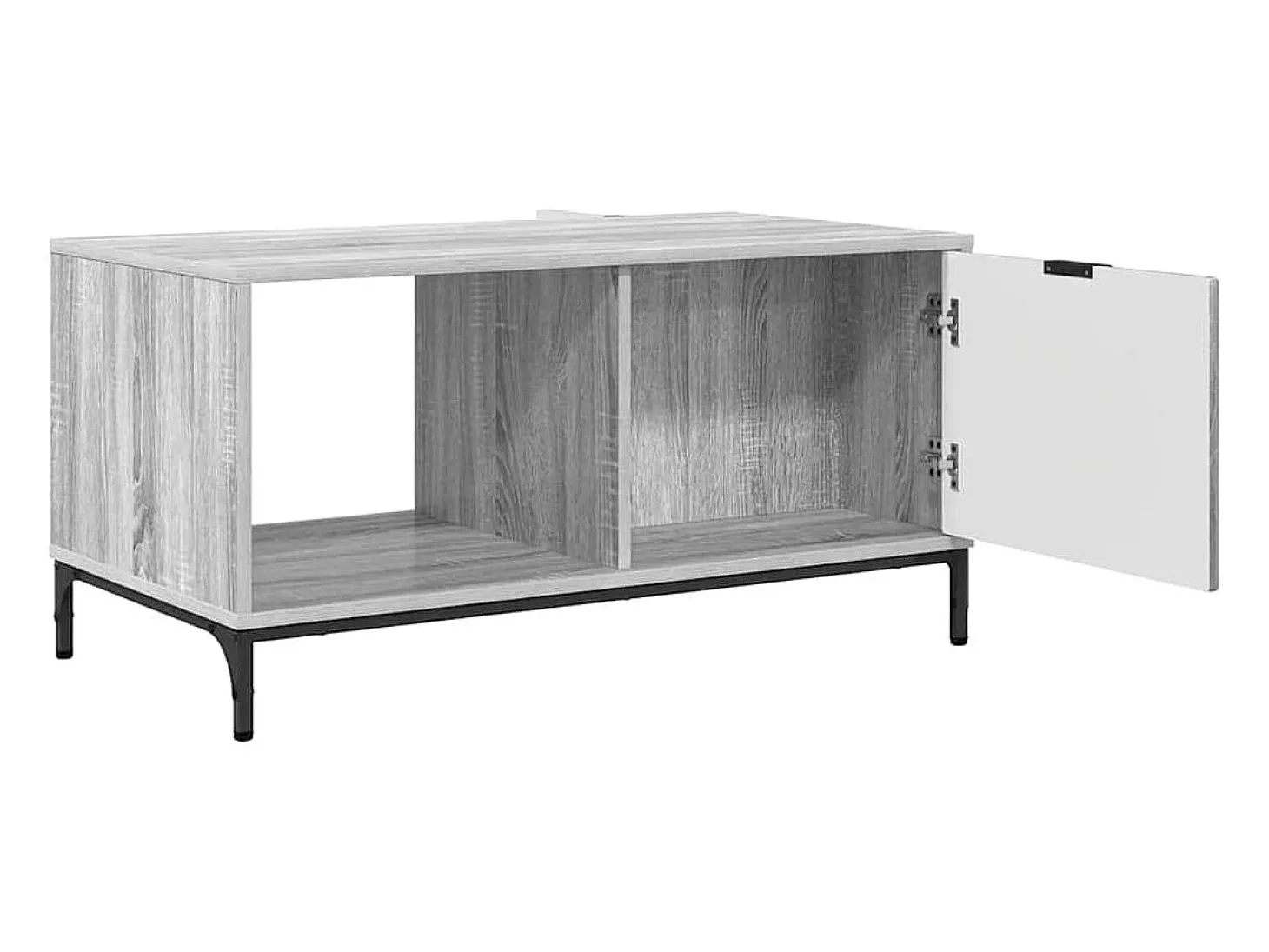 Mesa de Café Gris sonoma 90 x 49 x 46 cm Madera contrachapada