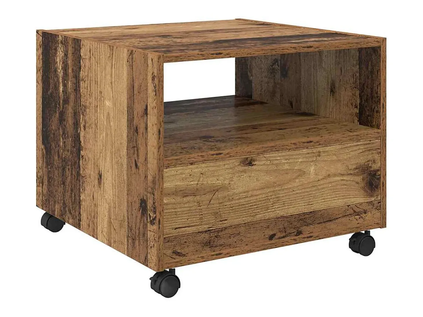 Mesa de Café Madera vieja 55 x 55 x 45 cm Madera contrachapada