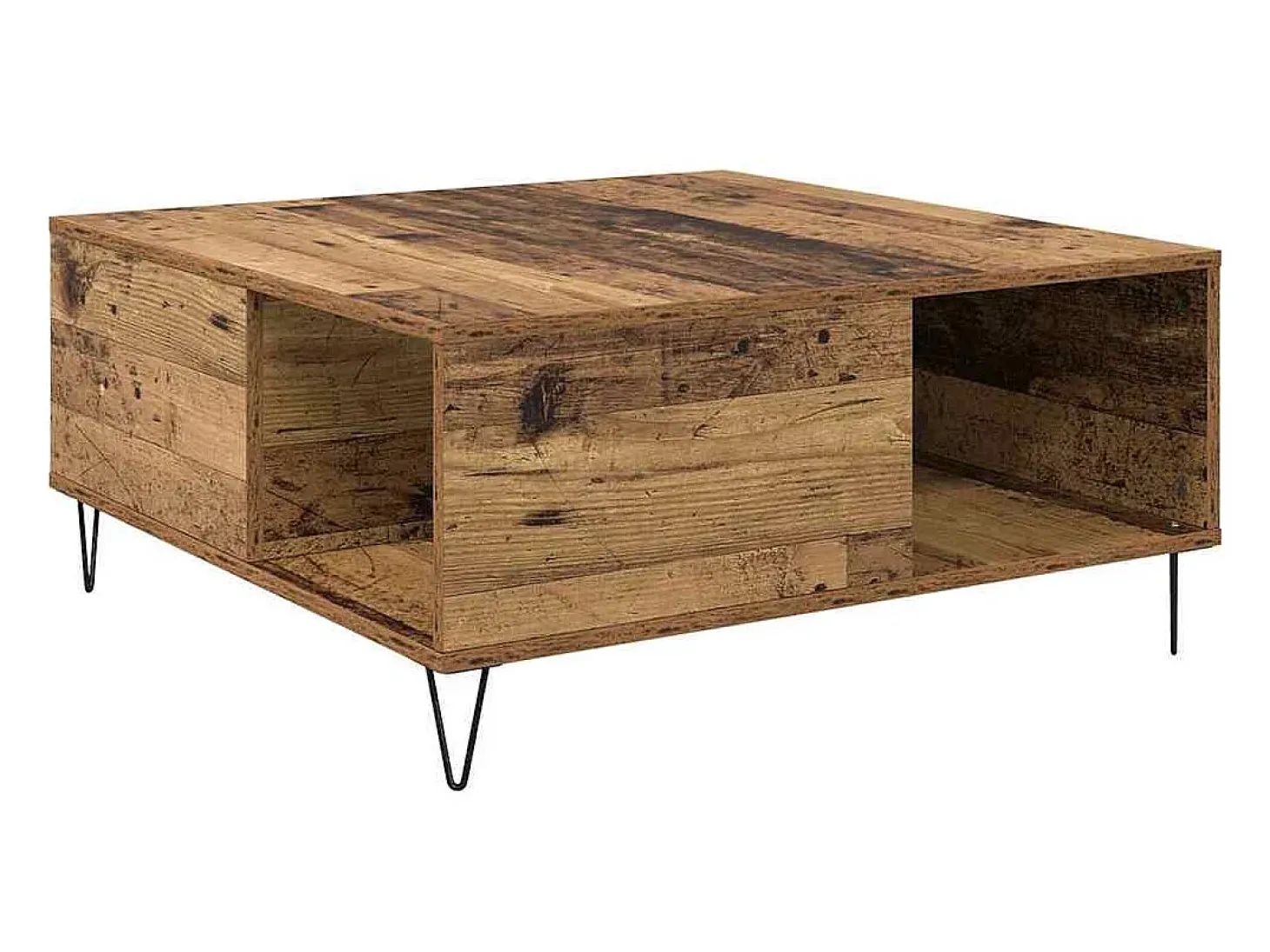 Mesa de Café Madera vieja 80 x 80 x 36.5 cm